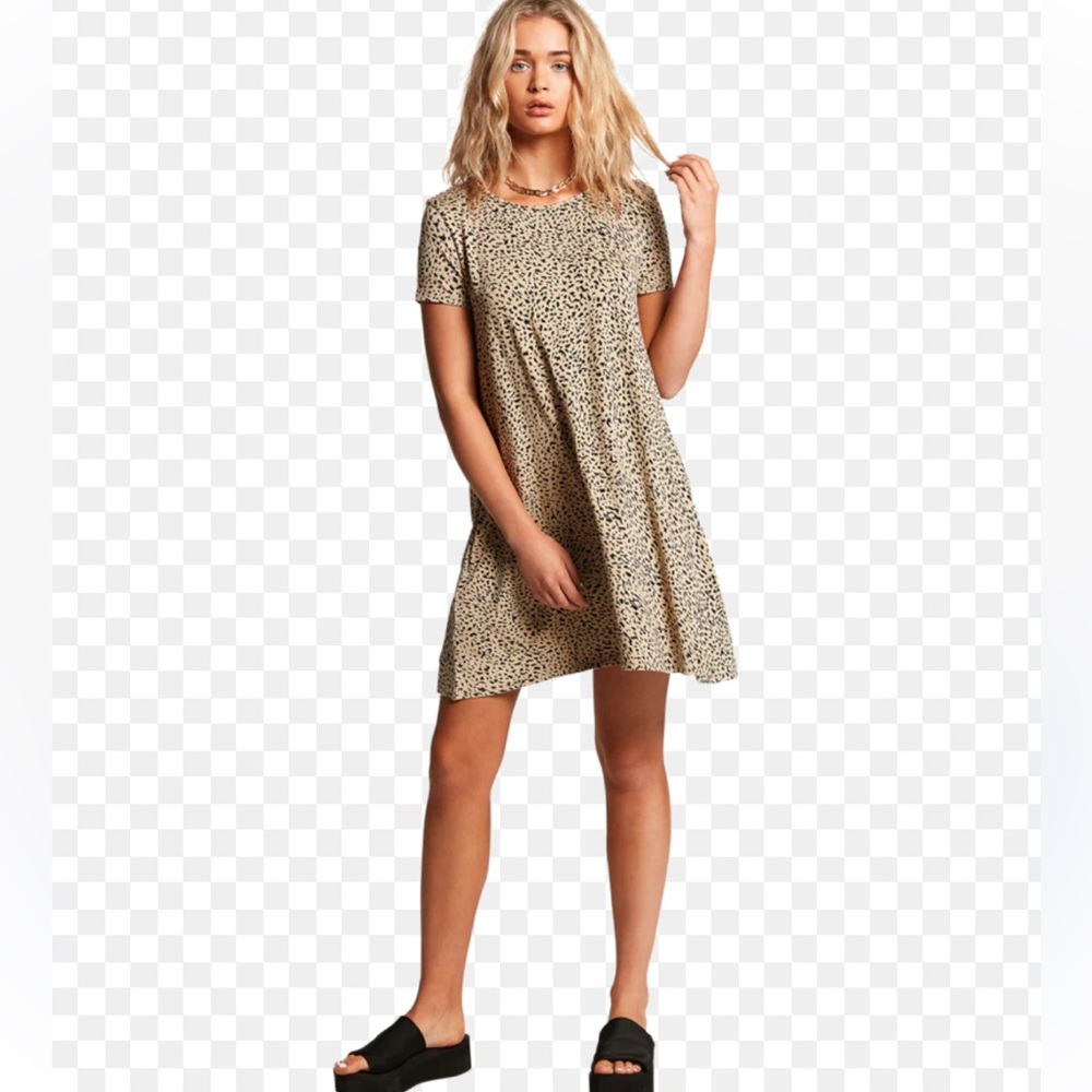Volcom - NWT -Tan Leopard Mini Dress